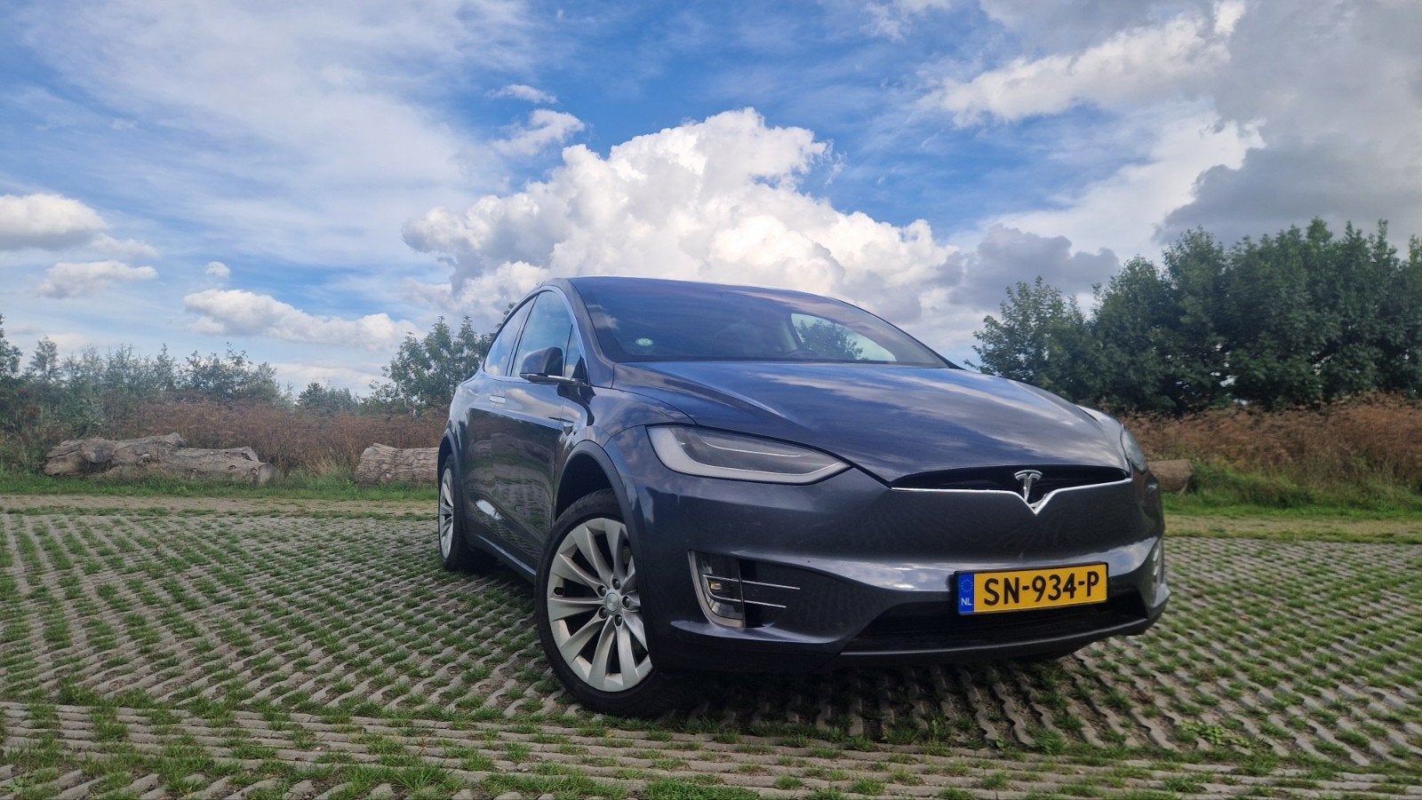 Tesla Model X 100 D uit 2018 met HW 2.5, trekhaak & 7 zitter, Auto's, Automaat, Model X, Zwart, 2433 kg