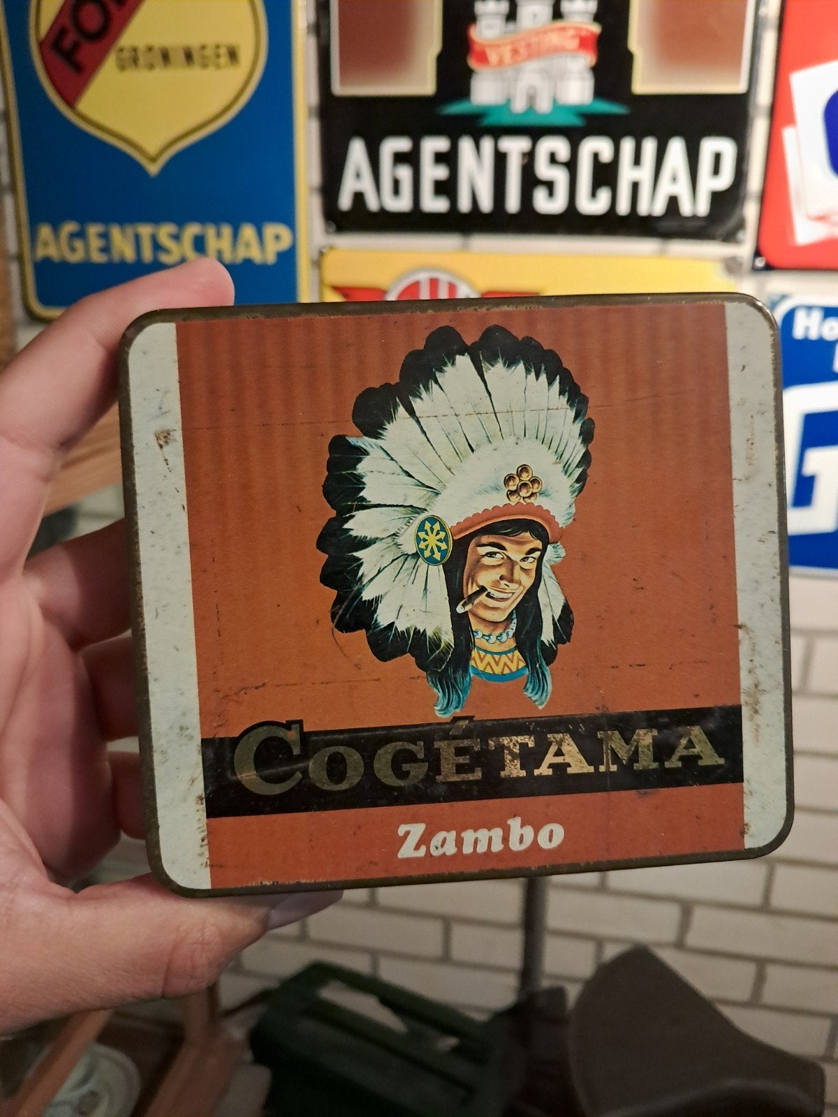 Cogetama Zambo sigaren blikje, Ophalen of Verzenden, Zo goed als nieuw, Overige