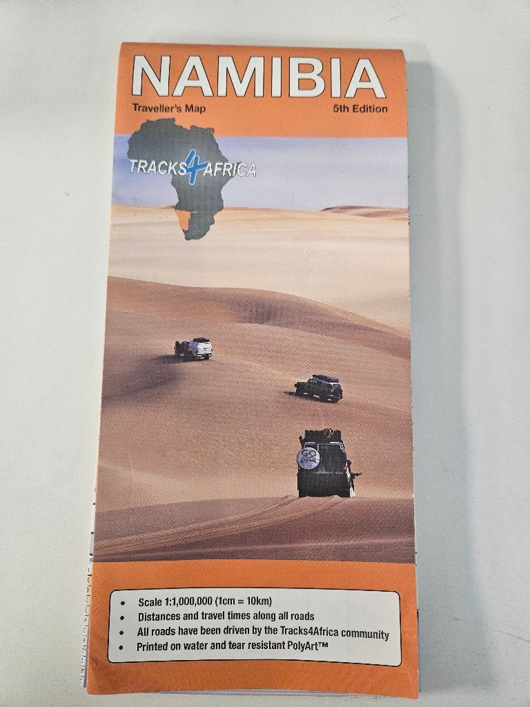 Kaart Namibië Tracks4Africa T4A 5de editie, Overige gebieden, Verzenden, 2000 tot heden, Nieuw