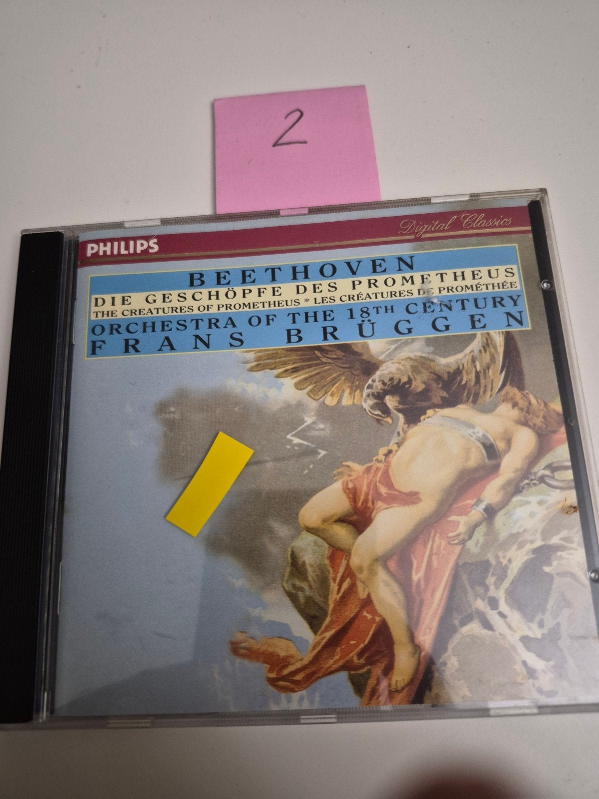 Beethoven: Die Geschöpfe des Prometheus - Frans Brüggen CD, Inclusief doosje, Ophalen of Verzenden, Zo goed als nieuw, Classicisme