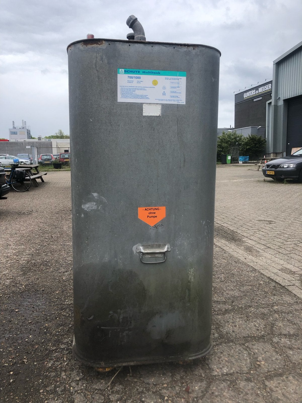 Schütz Multitank 700/1000 liter opslagtank, Ophalen, Gebruikt