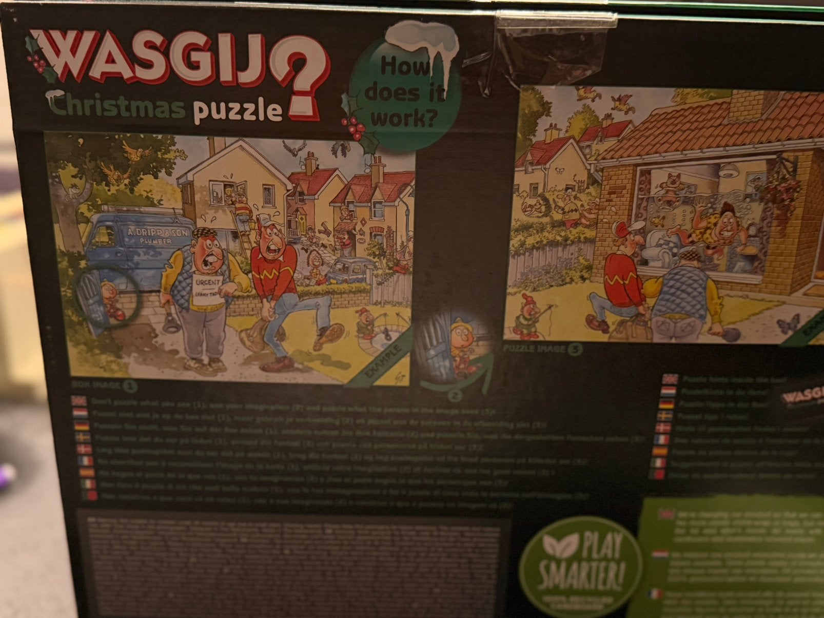 Wasgij puzzel mystery 7 en christmas puzzels 19, Ophalen of Verzenden, 500 t/m 1500 stukjes, Zo goed als nieuw
