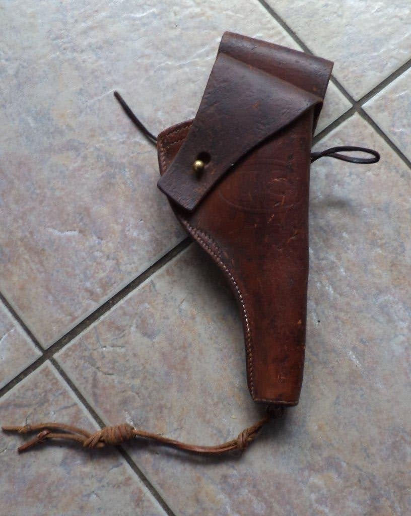 US revolver holster TEXTAN 1942 revolver 1917 kaliber .45, Ophalen of Verzenden, Landmacht, Amerika, Overige typen
