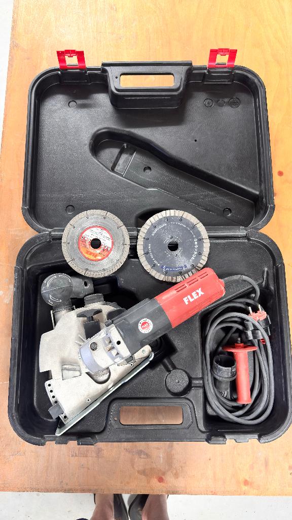 FLEX MS 1706 FR sleuvenfrees – professionele set – topstaat, Ophalen of Verzenden, 1000 watt of meer