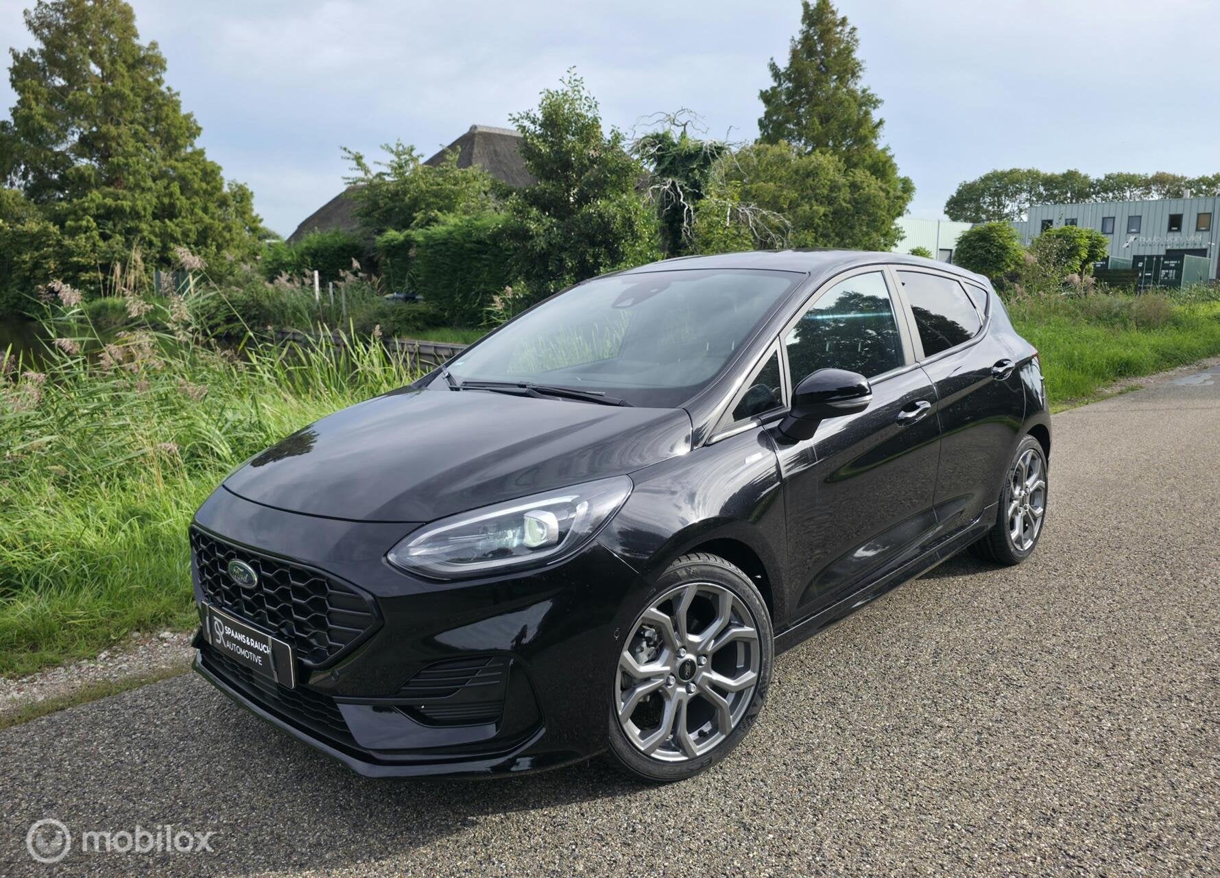 Ford Fiesta 1.0 EcoBoost Hybrid ST-Line X / B&O / Virtual, Auto's, Gebruikt, Zwart, Automatische klimaatregeling, Zwart