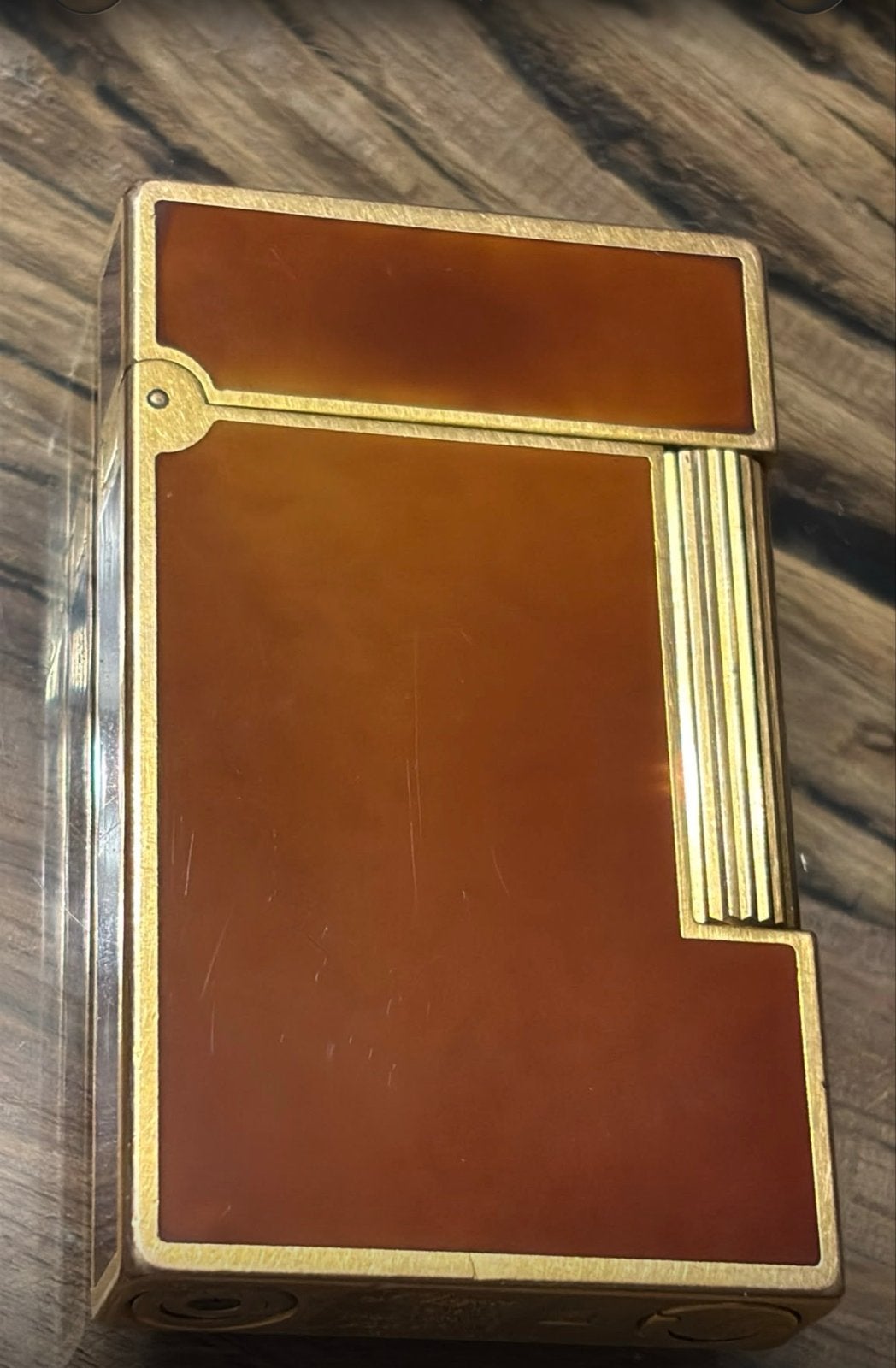 S.T. Dupont Aansteker in Chinezen Lak - Vintage Luxe, Verzamelen, Ophalen of Verzenden, Gebruikt, Aansteker