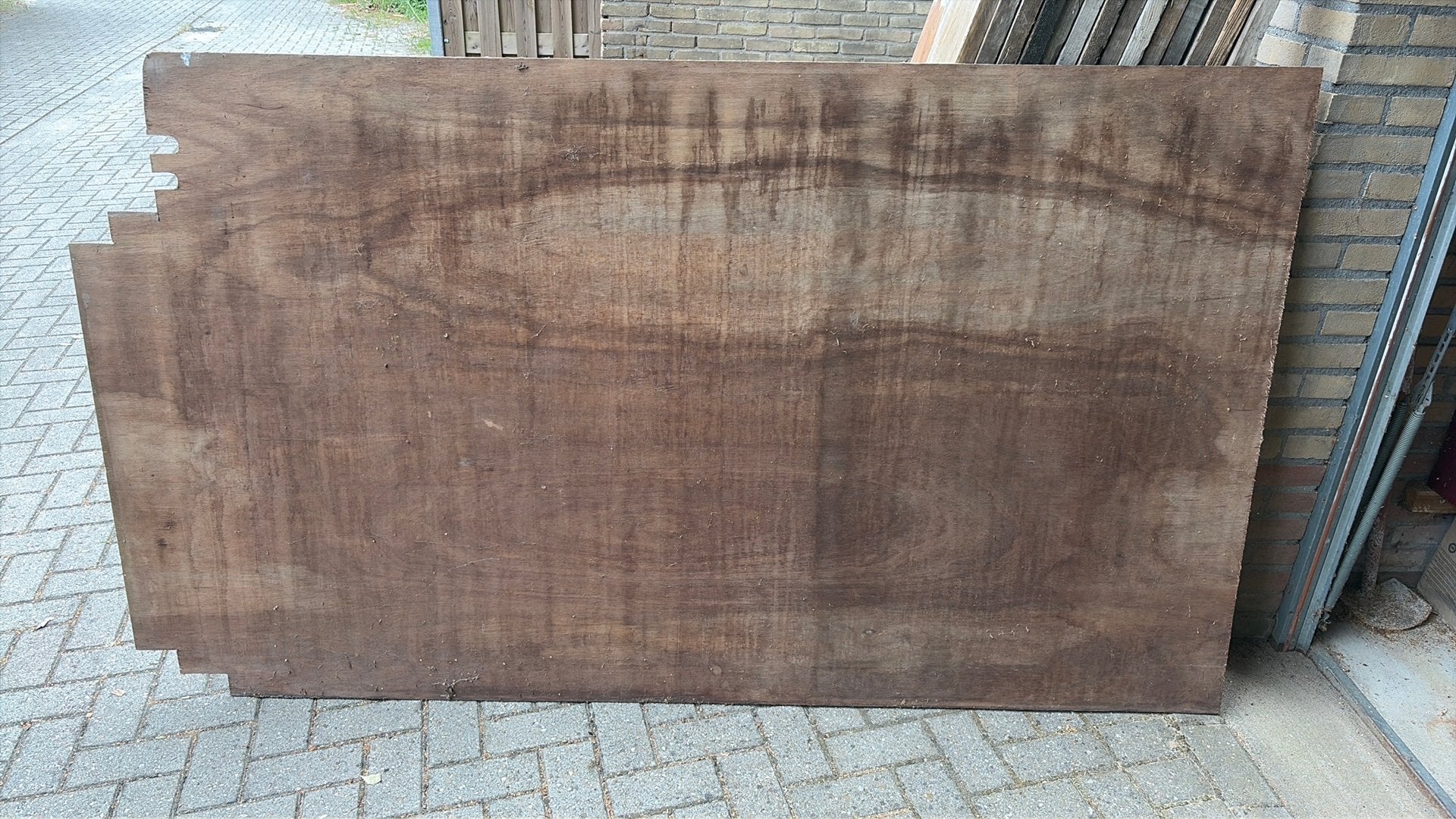 Muliplex plaat gebruikt al vloer in een busje., Doe-het-zelf en Verbouw, Hout en Planken, Ophalen, Gebruikt, Minder dan 25 mm