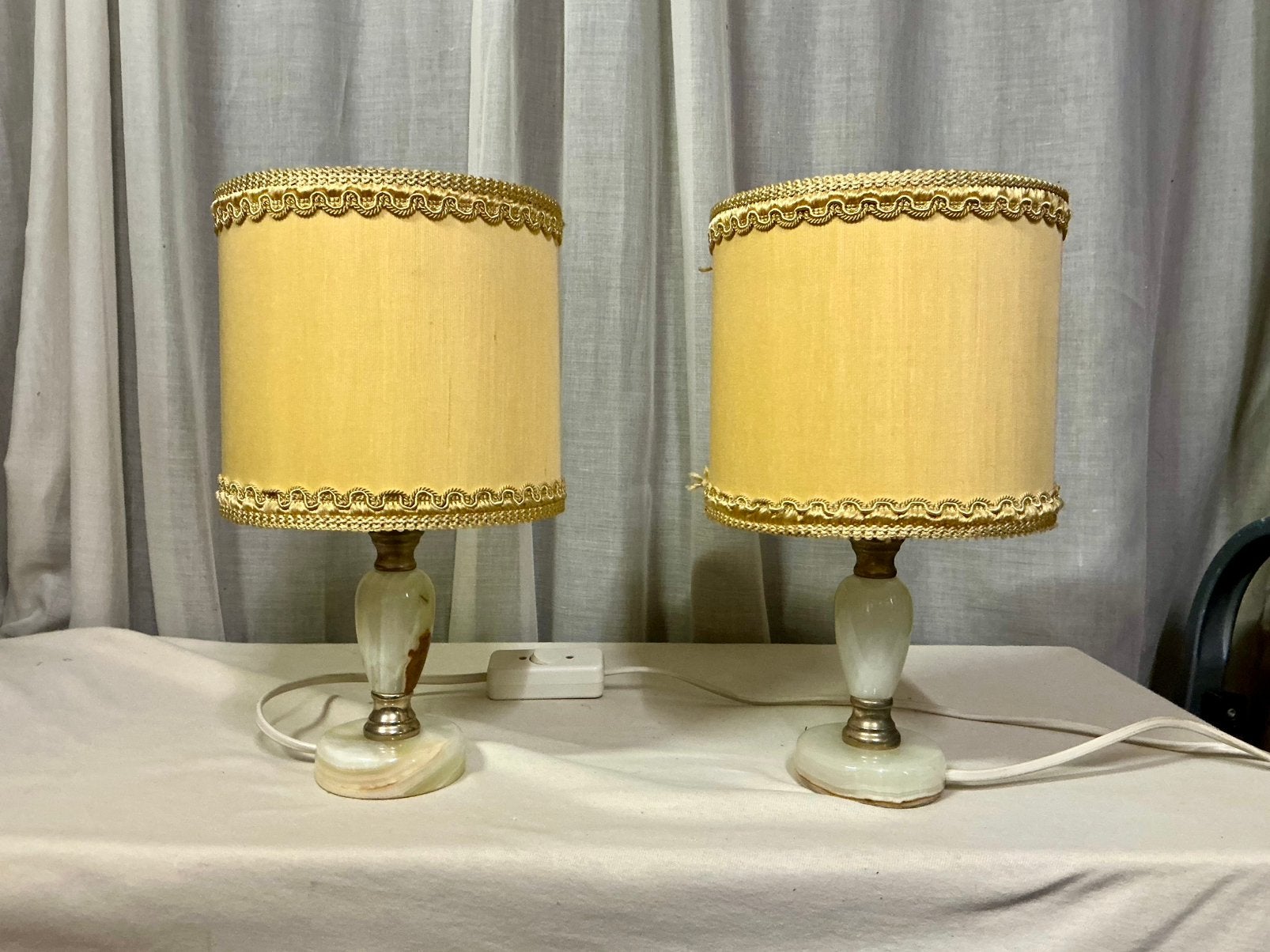 Prachtige set vintage  nachtlampjes,tafellampjes ,nieuwstaat, Huis en Inrichting, Lampen | Lampenkappen, Ophalen of Verzenden