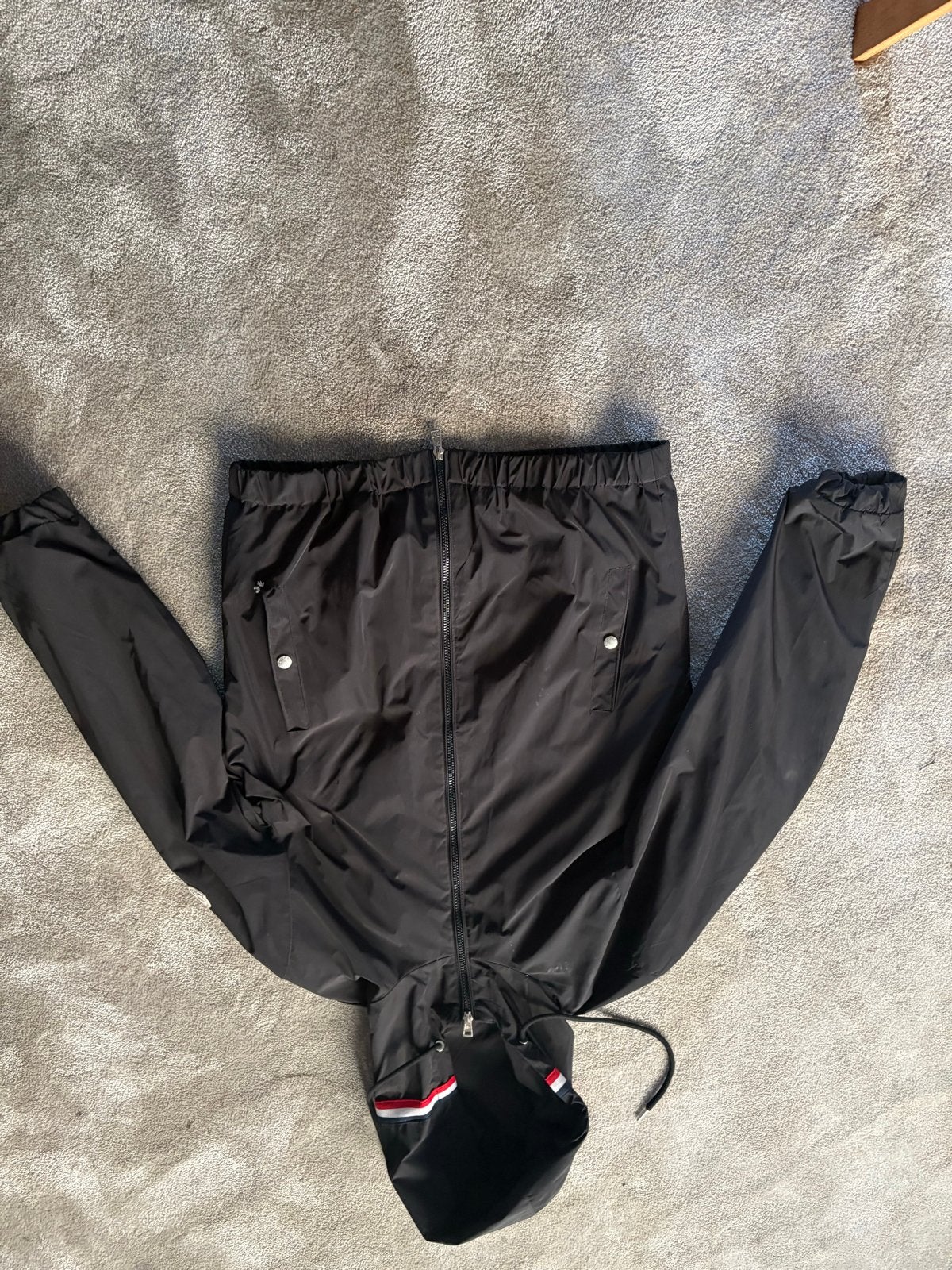Moncler jas maat M, Kleding | Heren, Ophalen of Verzenden, Zo goed als nieuw, Maat 48/50 (M), Zwart