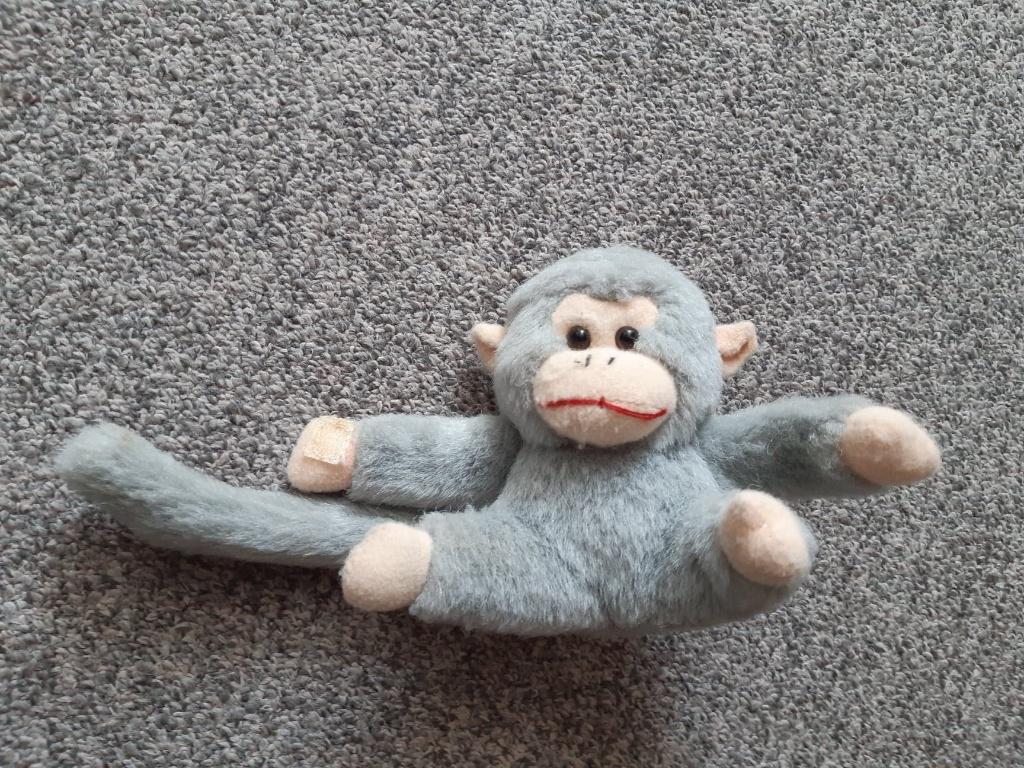 Knuffelaapje knuffel aap aapje, Overige merken, Overige karakters, Overige typen, Grijs