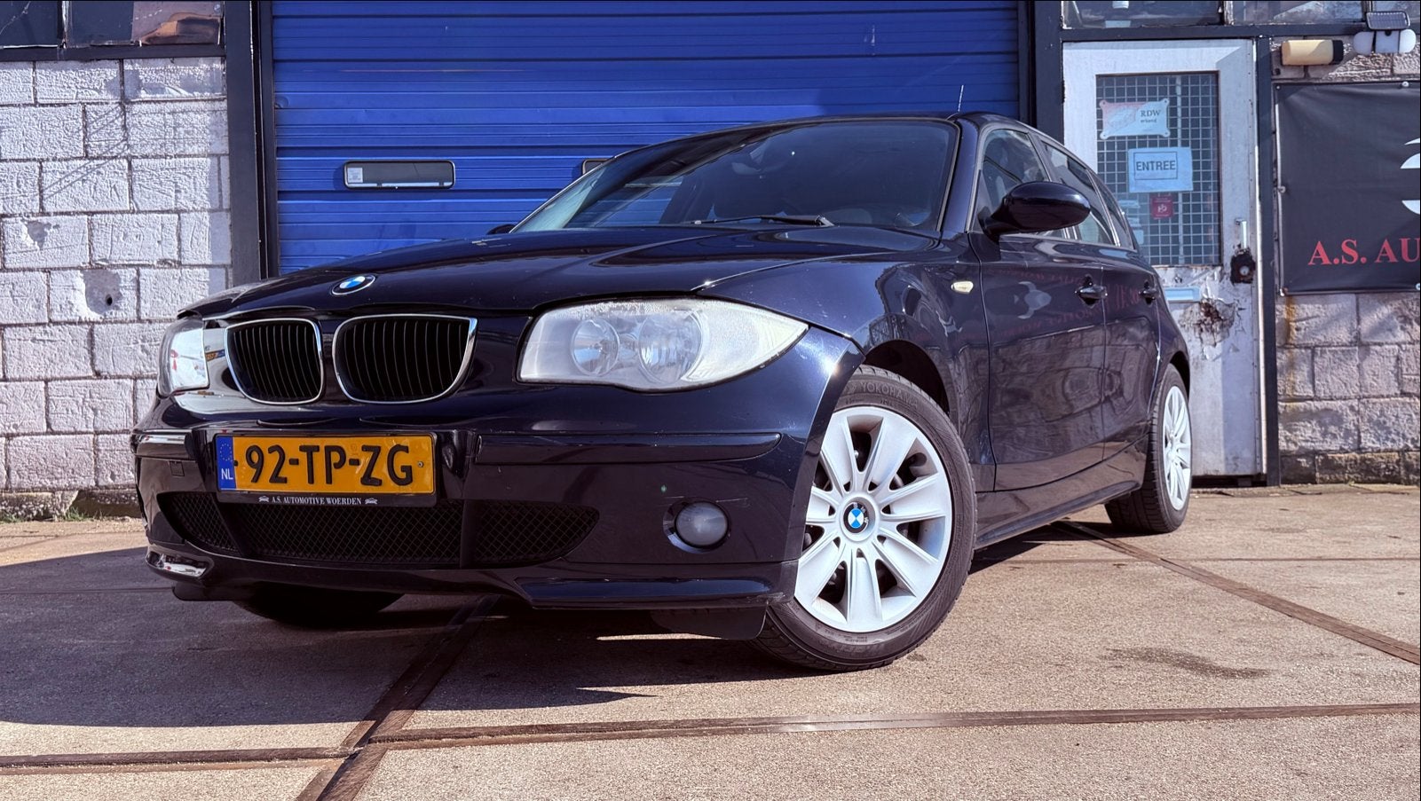 BMW 1-Serie 2.0 118I 2007 Blauw airco apk, Auto's, BMW, Stof, 1995 cc, 4 cilinders, 129 pk