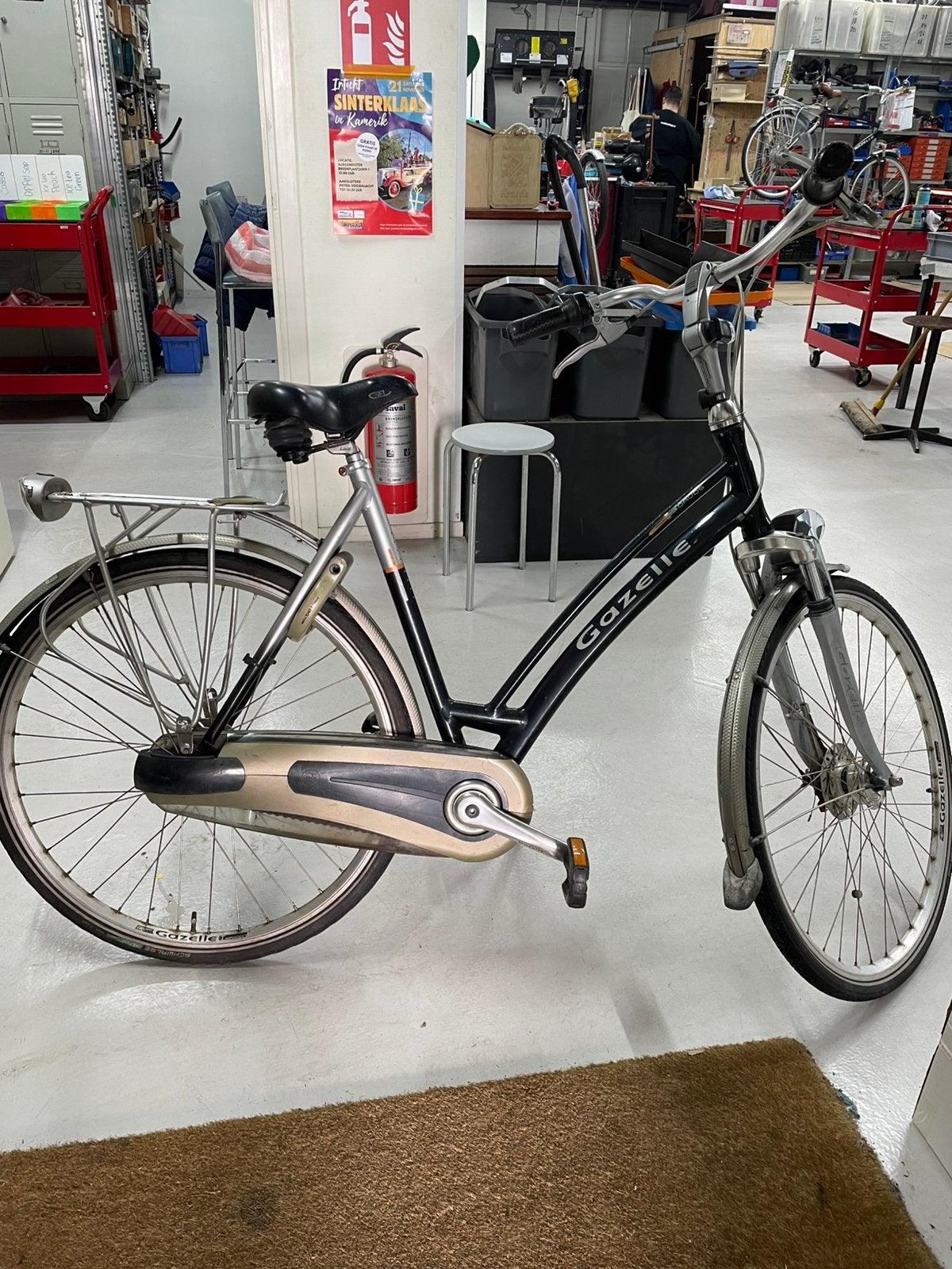 Leuke Gazelle Davos Damesfiets, 7 versn. Frame 57 cm, Ophalen, Gebruikt, Versnellingen, 56 cm of meer