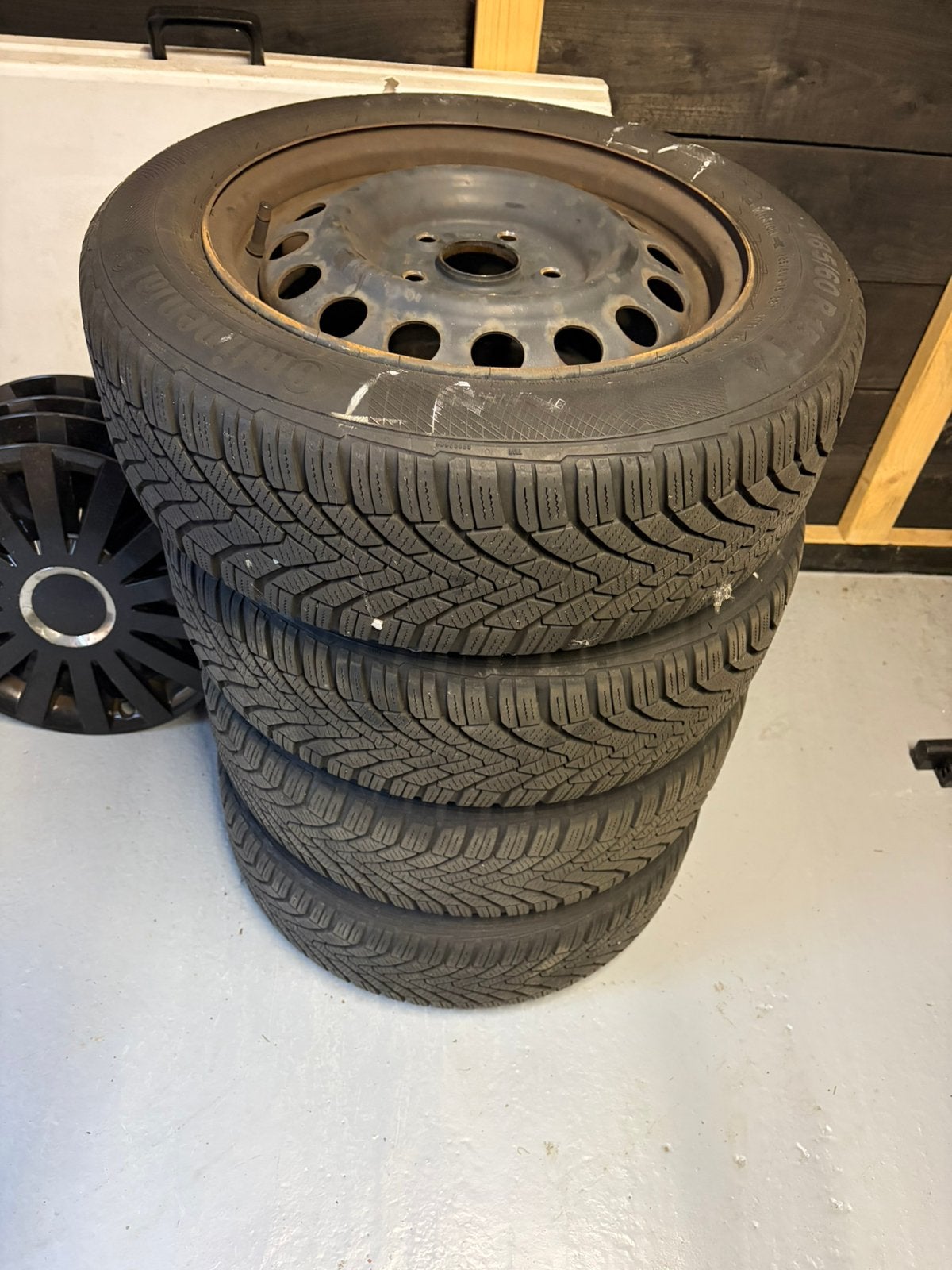 Winterbanden 185/60 R15T, Ophalen, Gebruikt, 15 inch, Band(en)