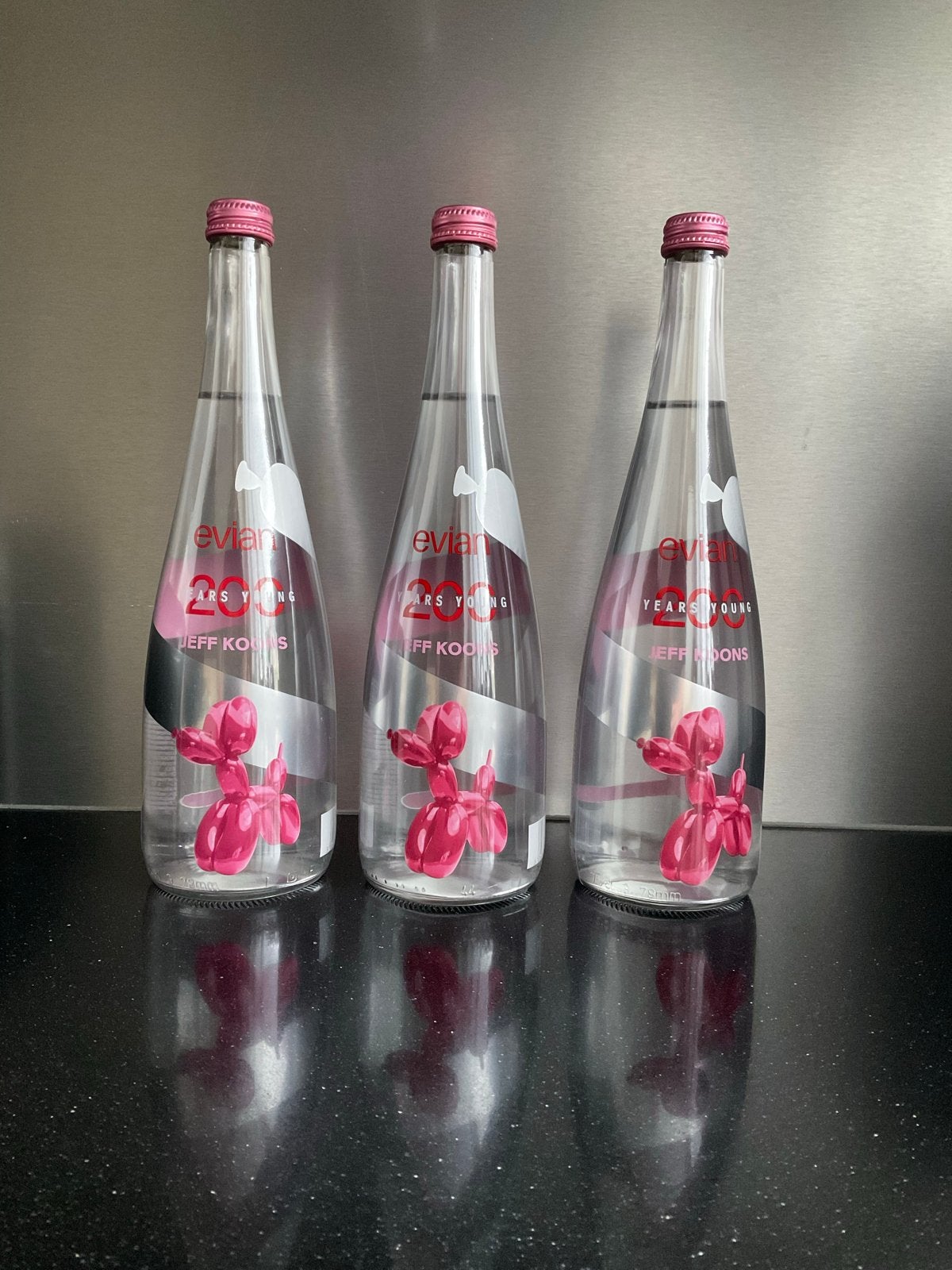 Evian Jeff Koons Limited Edition Flessen (3 stuks), Ophalen of Verzenden, Nieuw
