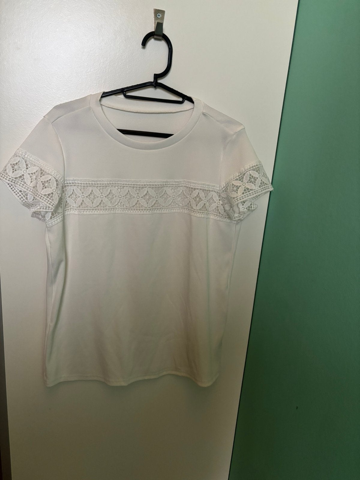 Leuk shirt met een patroontje, Kleding | Dames, Maat 38/40 (M), Wit, Ophalen of Verzenden, Zo goed als nieuw