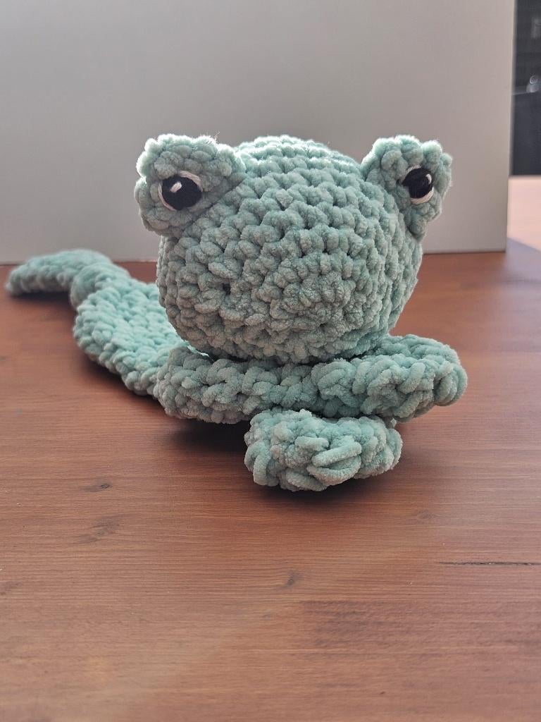 Gehaakte geboorteknuffel, Kikker, Ophalen of Verzenden, Nieuw, Kikker