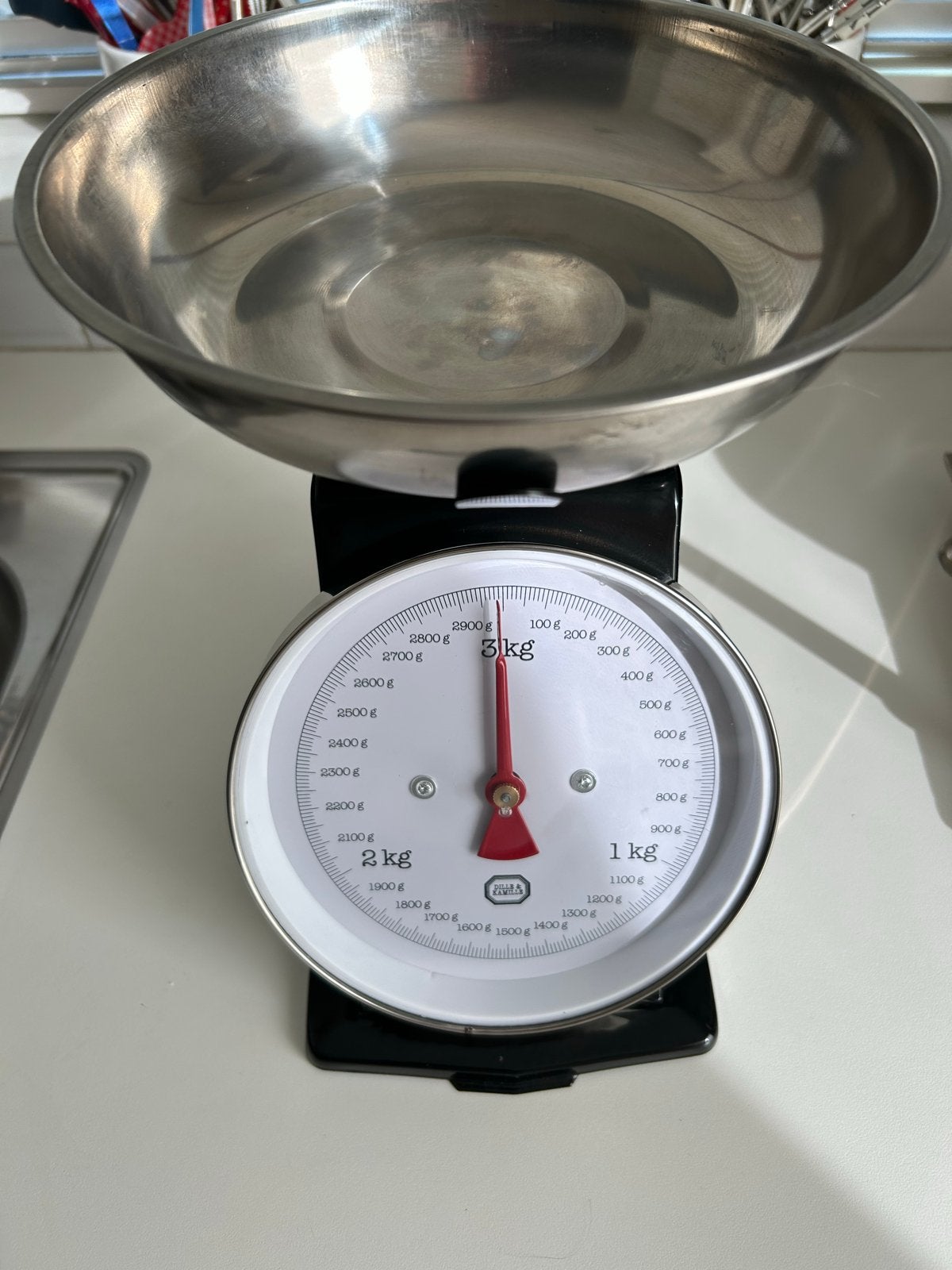 Analoge keukenweegschaal - Zo goed als nieuw, Witgoed en Apparatuur, Weegschalen, Minder dan 10 kg, Keukenweegschaal, Ophalen of Verzenden