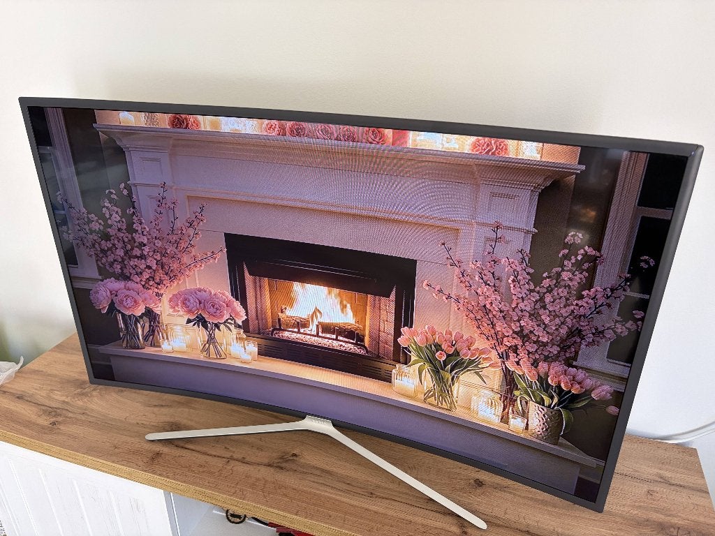 Samsung 49 inch Curved Full HD TV – werkt perfect, Ophalen, 50 Hz, Samsung, 100 cm of meer