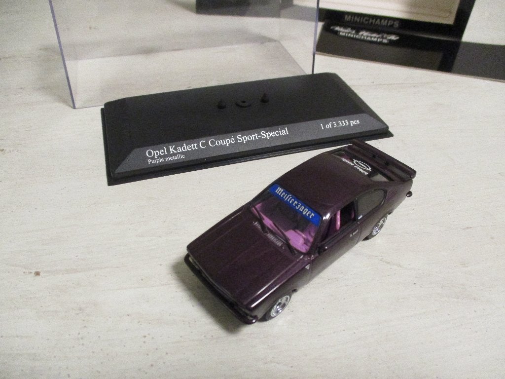 Minichamps Opel Kadett C Coupe Sport-Special Schaal 1:43, Ophalen of Verzenden, Nieuw, Auto, MiniChamps