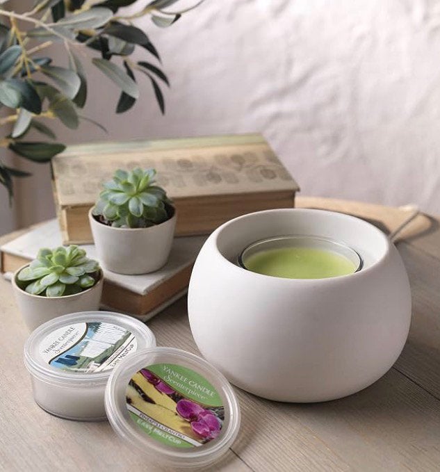 Yankee Candle "Elizabeth" Scenterpiece Melt Cup Warmers, Wit, Ophalen of Verzenden, Nieuw, Wit
