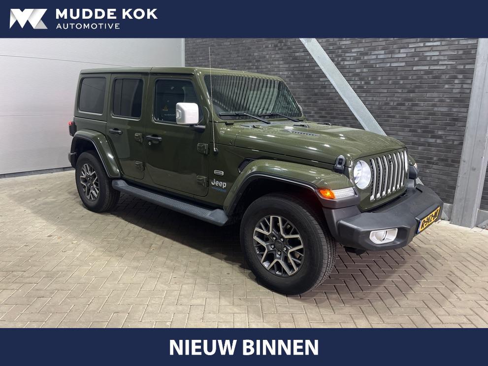 Jeep Wrangler Unlimited 4xe 380 Sahara | ACC | Leder | Camer, Auto's, Automaat, Stof, Euro 6, 4 cilinders