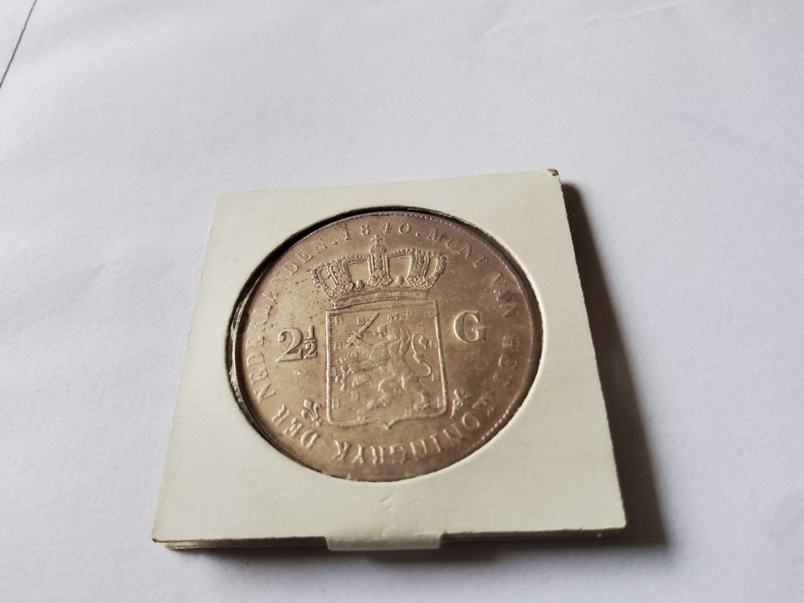 Valse 2½ Gulden Koning Willem I 1840, Ophalen of Verzenden, Koning Willem I, 2½ gulden, Losse munt
