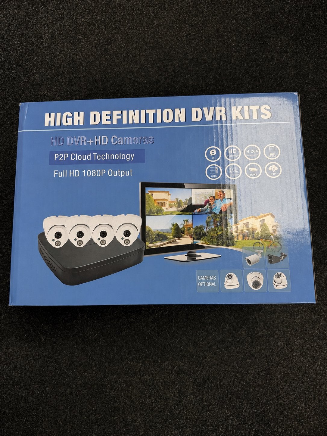 HD DVR Kits - Beveiligingscamerasysteem 2K, Ophalen of Verzenden, Nieuw, Buitencamera