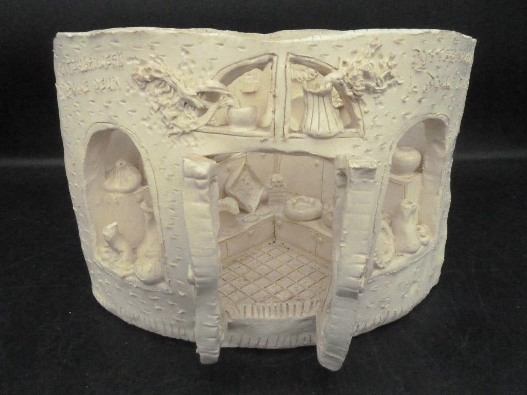 Keramiek aardewerk miniatuur winkel de Bolle deur, Ophalen