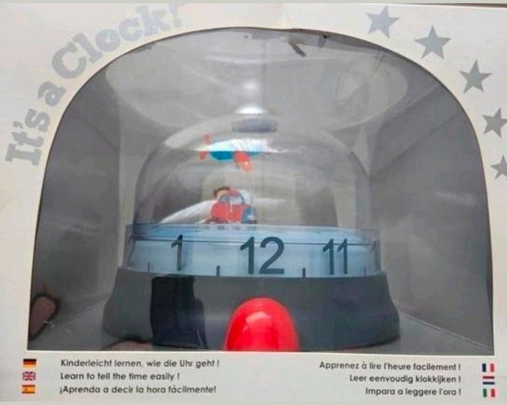 It's a Clock! Kinderklok om klokkijken te leren, Ophalen of Verzenden, Nieuw, Analoog, Wekker of Tafelklok