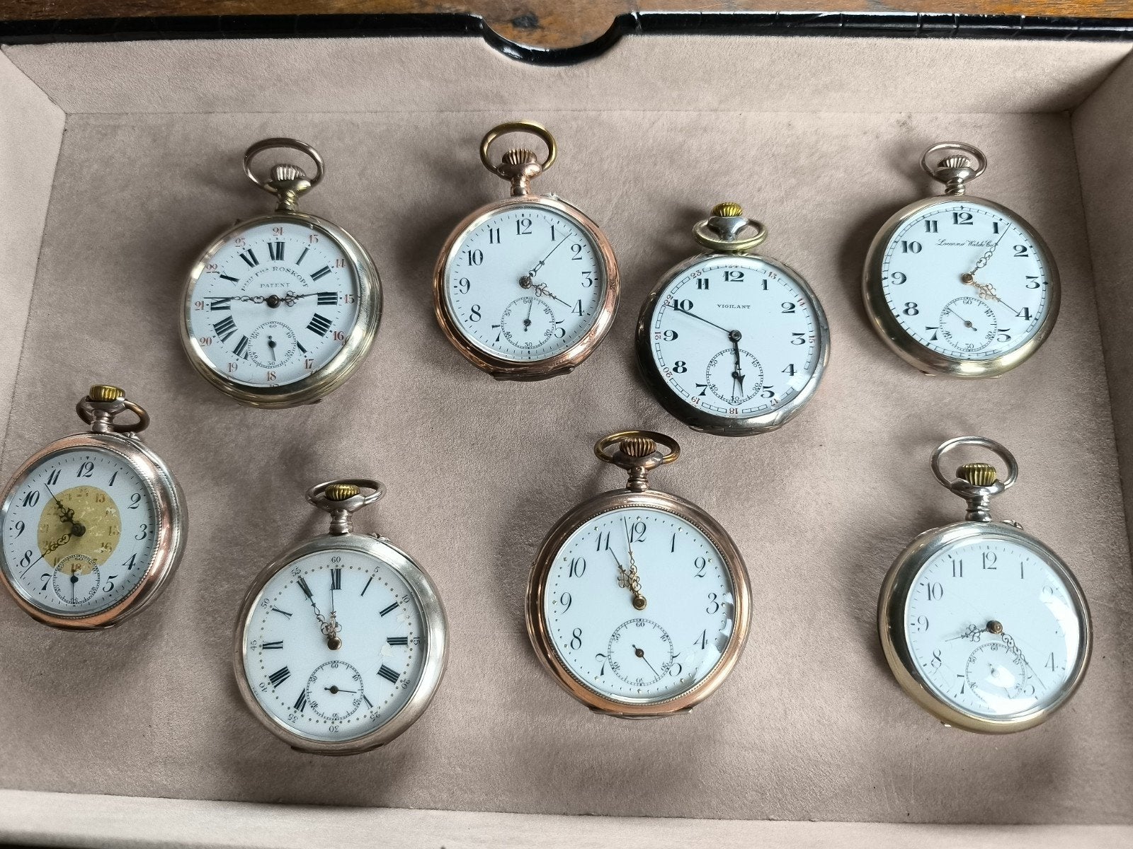 zilver zak uurwerken 8 stuks, Ophalen of Verzenden