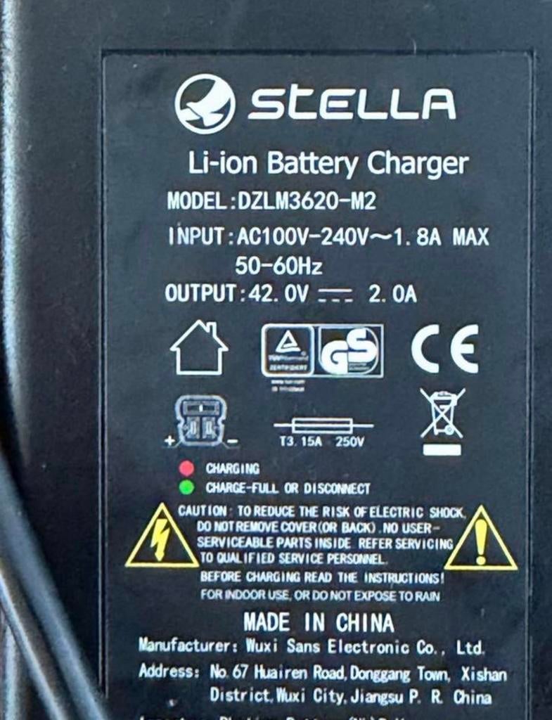 Stella Li-ion Acculader- Type 3, Ophalen of Verzenden, Zo goed als nieuw