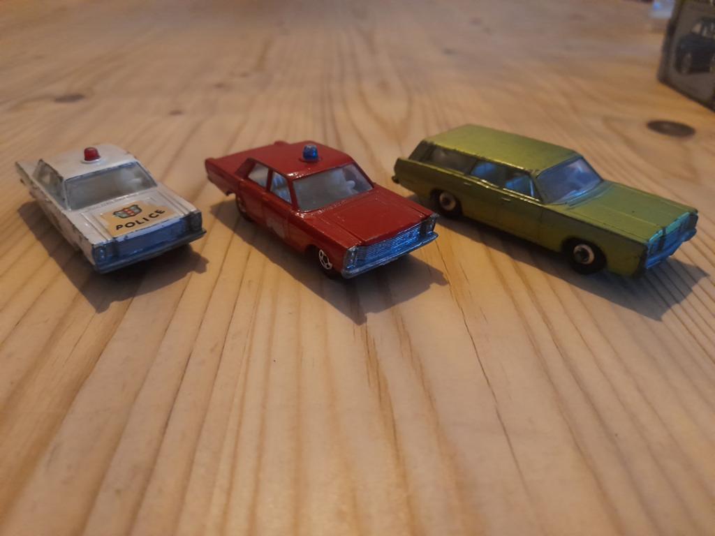 2 x Matchbox Ford Galaxie, Ophalen of Verzenden, Auto, Matchbox