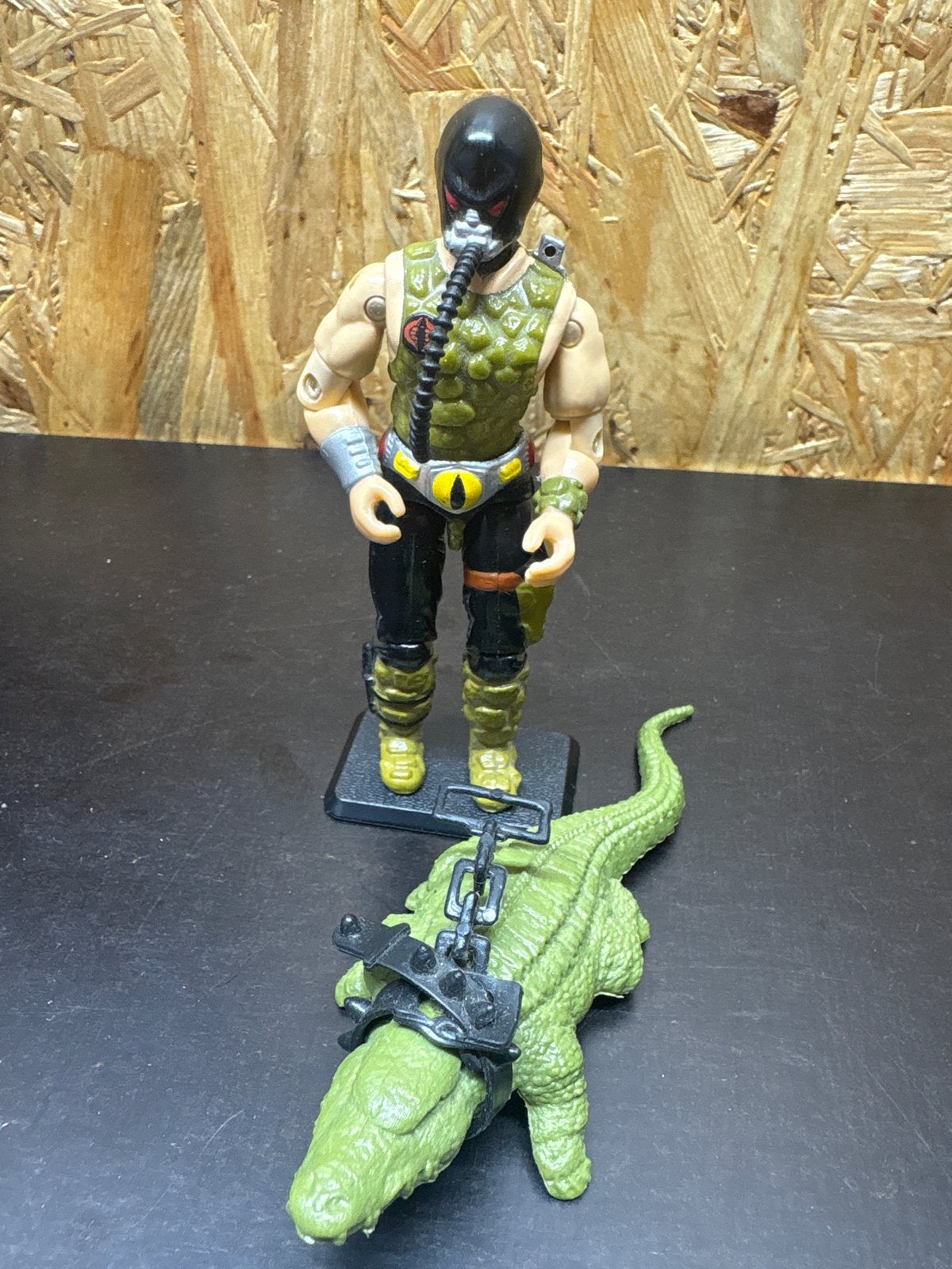 Vintage G.I. Joe Croc Master actiefiguur met krokodil, Ophalen of Verzenden, Gebruikt