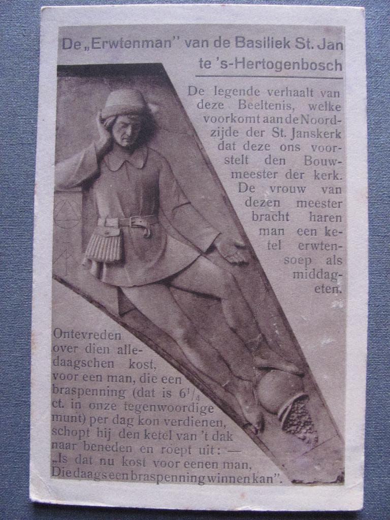 's-Hertogenbosch 1931 met bouwmeester en kinderstempels, Verzamelen, Ophalen of Verzenden, 1920 tot 1940, Gelopen, Noord-Brabant