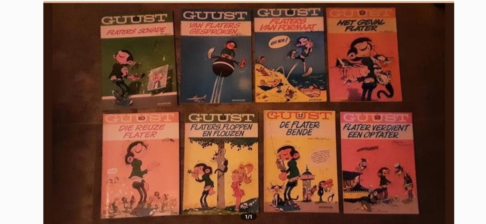 Guust Flater, Meerdere stripboeken, Ophalen of Verzenden, Gelezen