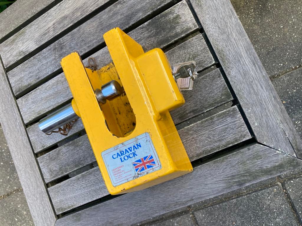 Solide disselslot, 3 sleutels, Ophalen, Zo goed als nieuw, Slot