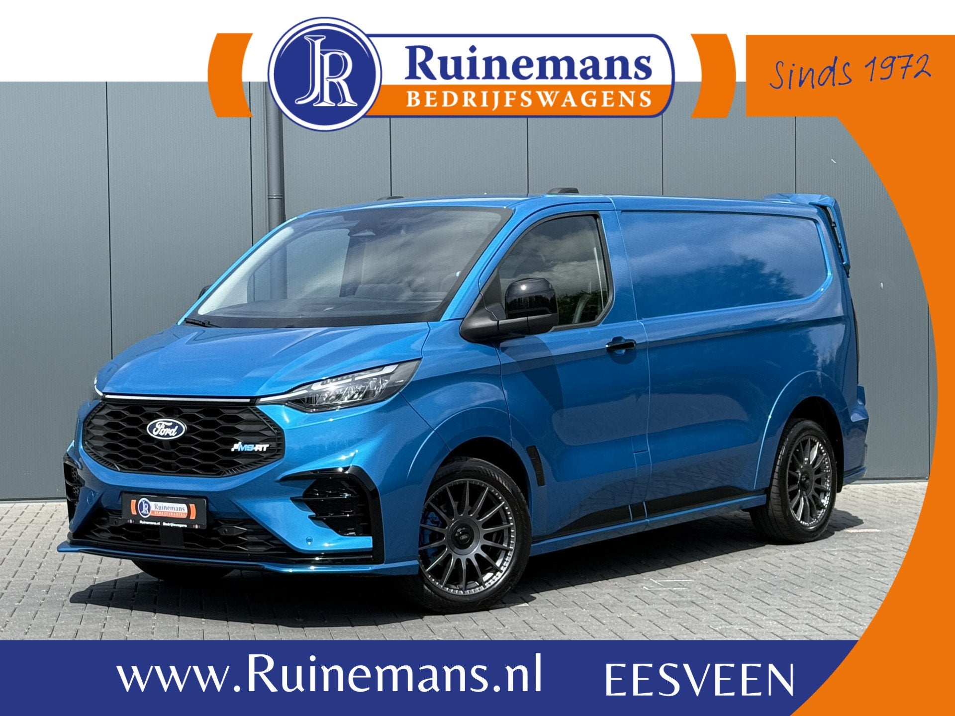 Ford E-Transit Custom MS-RT 285 PK FULL ELECTRIC SPORT / L1H, Automaat, Achterwielaandrijving, Gebruikt, Automatische klimaatregeling