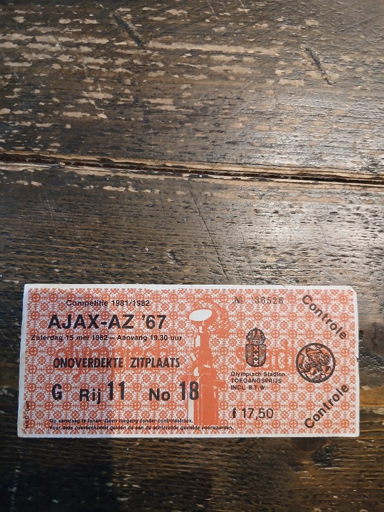 Voetbalkaartje Ajax, Verzamelen, Ophalen of Verzenden, Zo goed als nieuw, Ajax, Overige typen