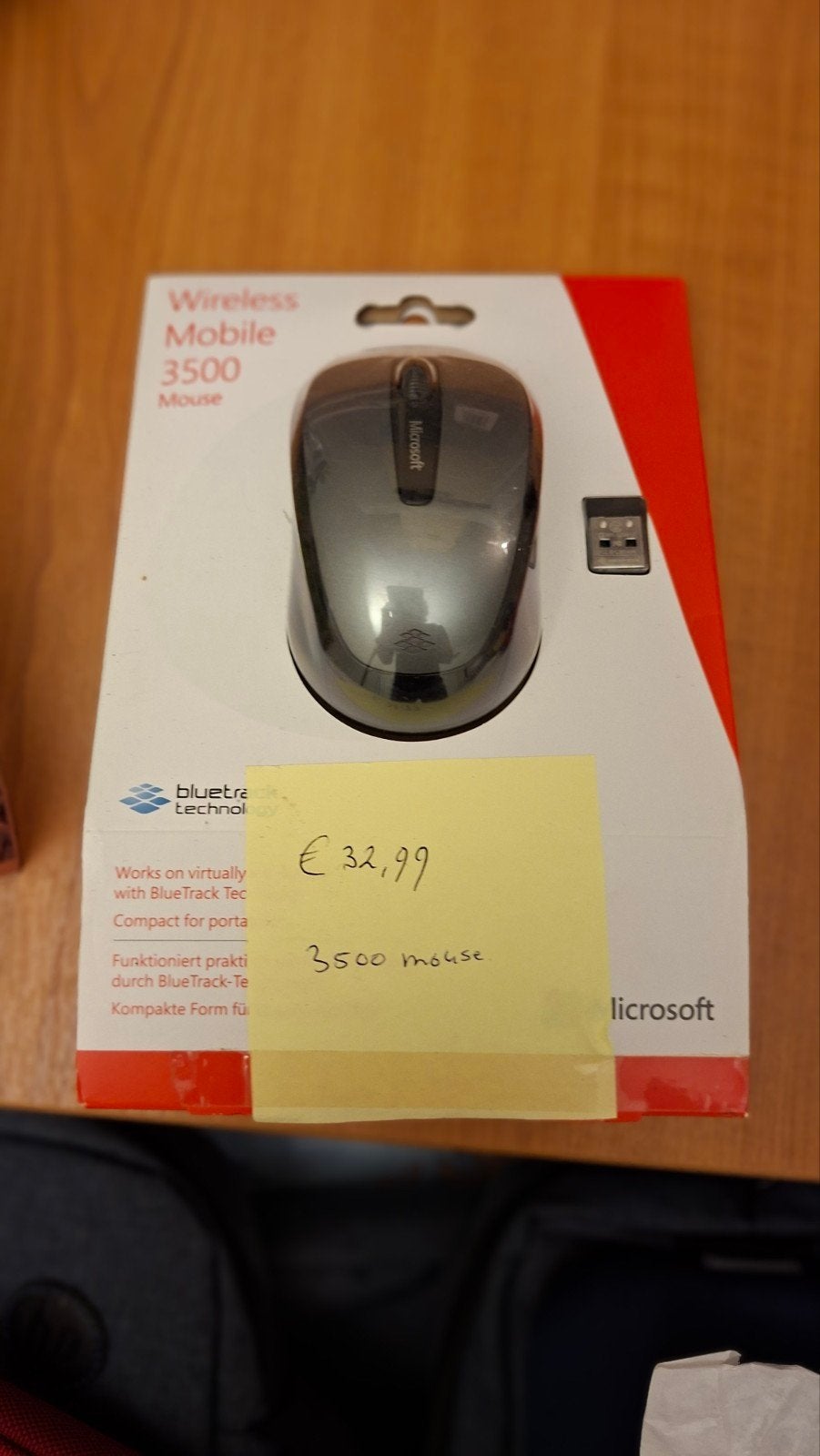 Microsoft Wireless Mobile Mouse 3500 - Nieuw in verpakking, Muis, Nieuw, Ophalen of Verzenden, Draadloos
