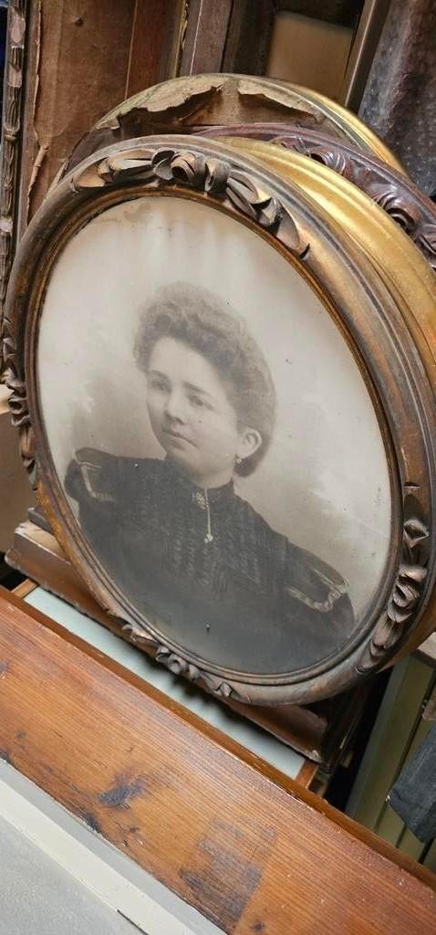 Ovale lijsten, portretten, vintage lijsten, ovalen, Ophalen of Verzenden