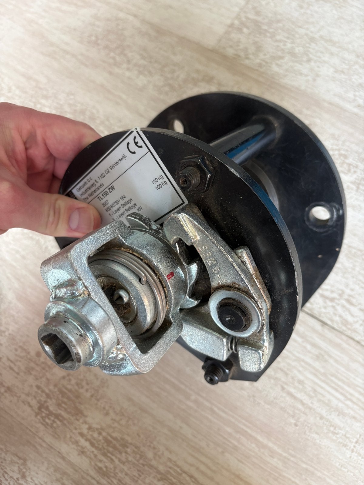 Gebuwin TL150 ZW wormwielhandlier handlier 150 kilo, Ophalen of Verzenden, Zo goed als nieuw, Handmatig