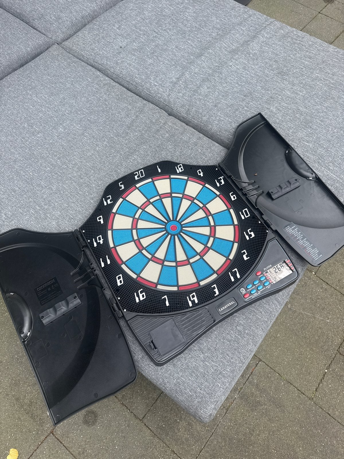 Elektronisch Dartbord Canavarel Soft Tip, Sport en Fitness, Darts, Ophalen, Zo goed als nieuw, Dartbord, Elektronisch