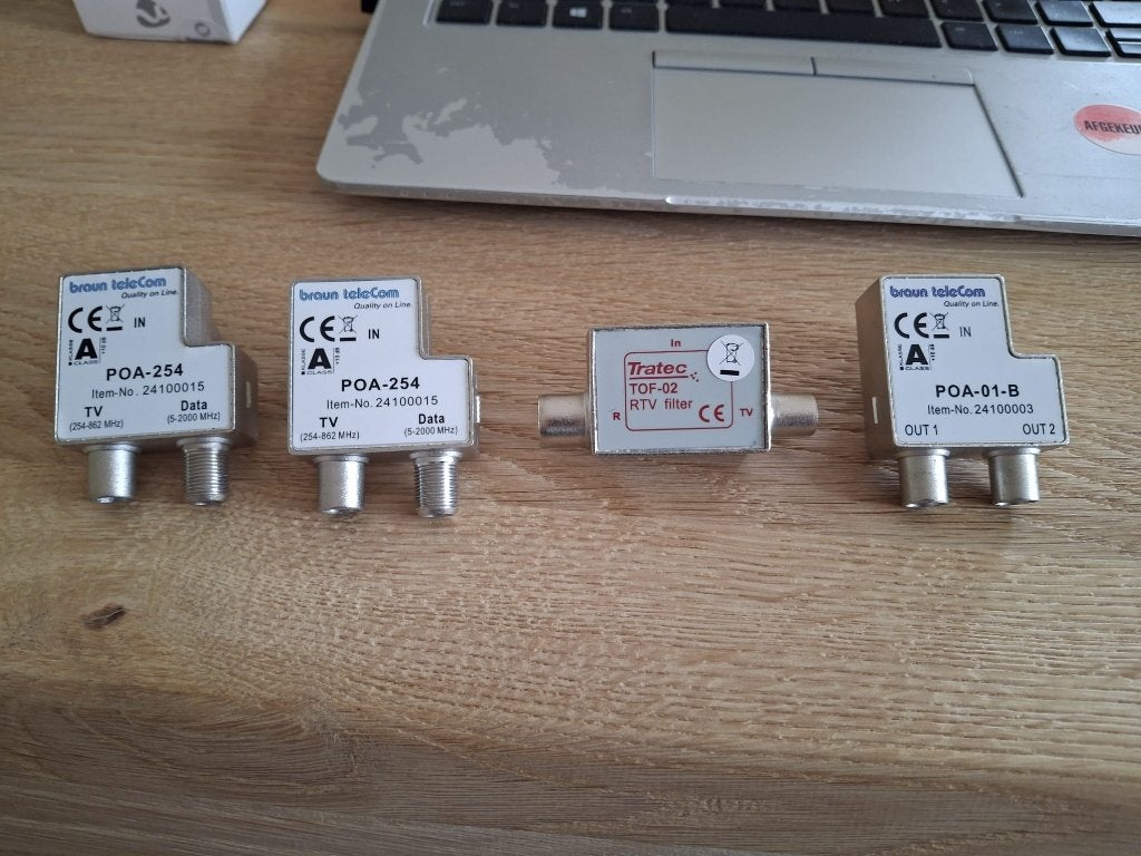 Braun Telecom POA-254 en Tratec TOF-02 filters, Ophalen, Gebruikt