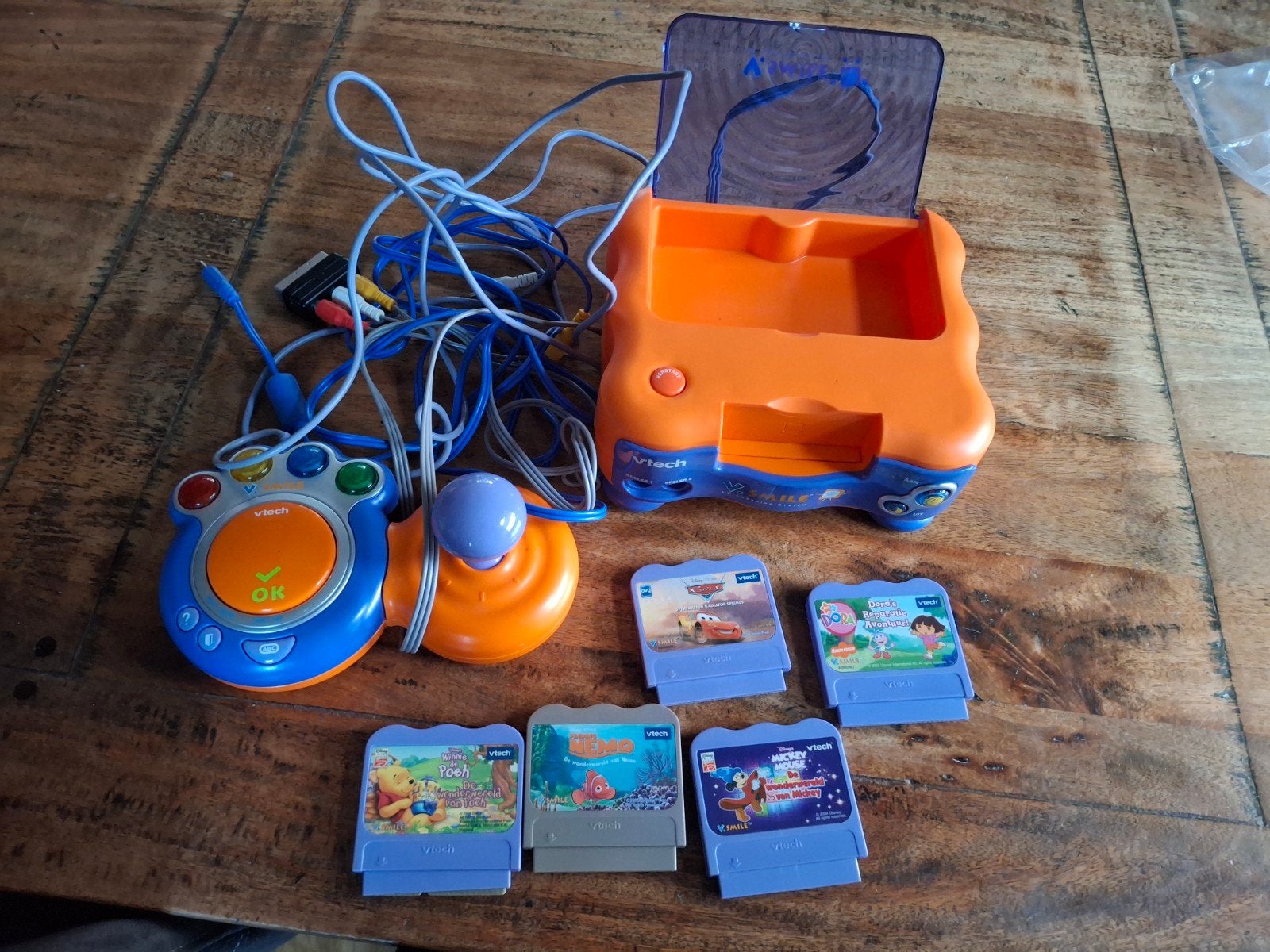VTech V.Smile Console met 5 Spellen - Compleet Pakket