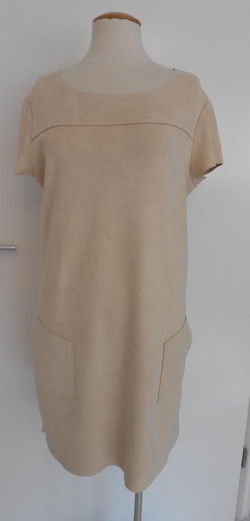 Costes suèdine jurk beige mt L/XL, Beige, Maat 42/44 (L), Ophalen of Verzenden, Zo goed als nieuw