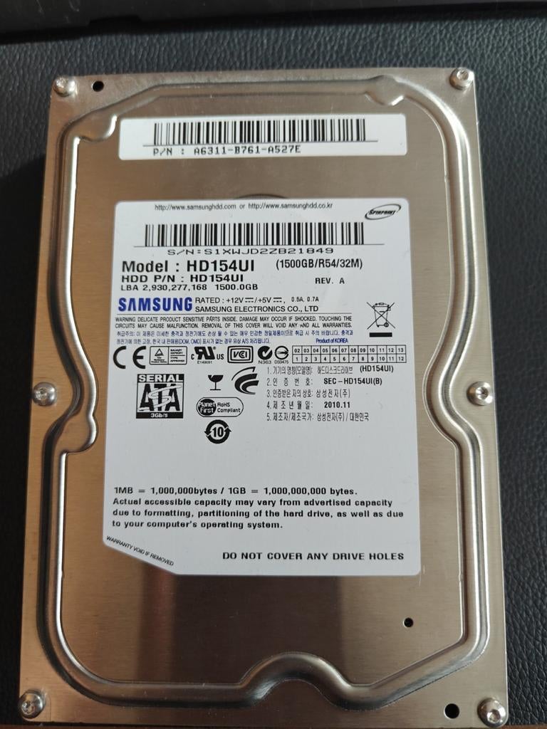 Samsung HD154UI 1500GB HDD, Ophalen of Verzenden, Desktop