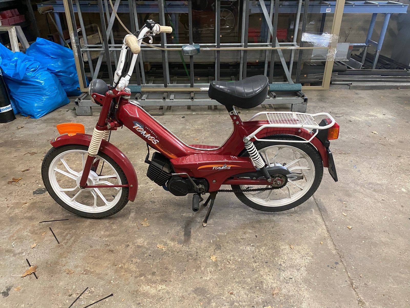 Tomos A35 uit 2005 - Blauw Kenteken, Loopt 45km/u, Fietsen en Brommers, Ophalen, Gebruikt, Maximaal 45 km/u, Overige modellen