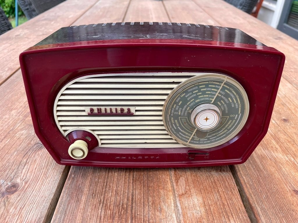 Philips buizenradio BF102u, Ophalen of Verzenden, Gebruikt, Radio