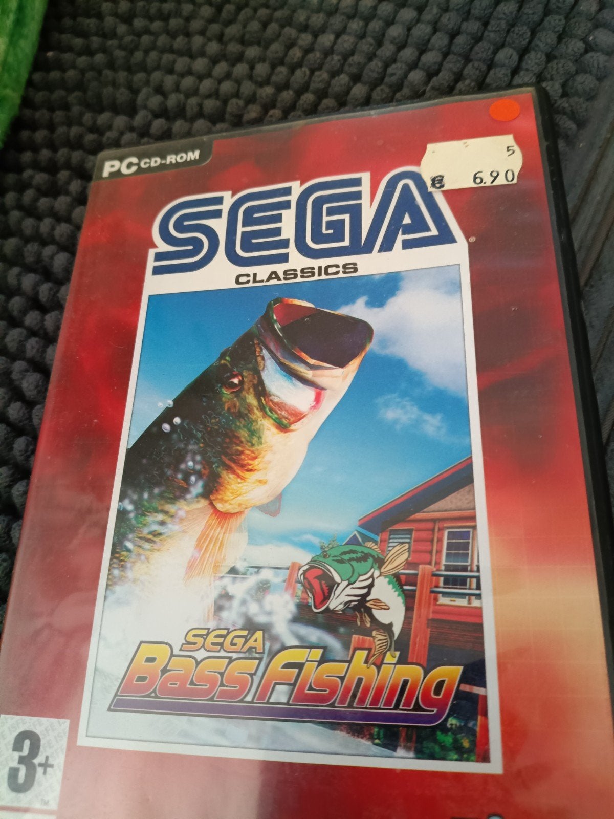 Sega Bass Fishing PC CD-ROM - Klassieke Visgame, Ophalen, Gebruikt, 1 speler, Vanaf 3 jaar