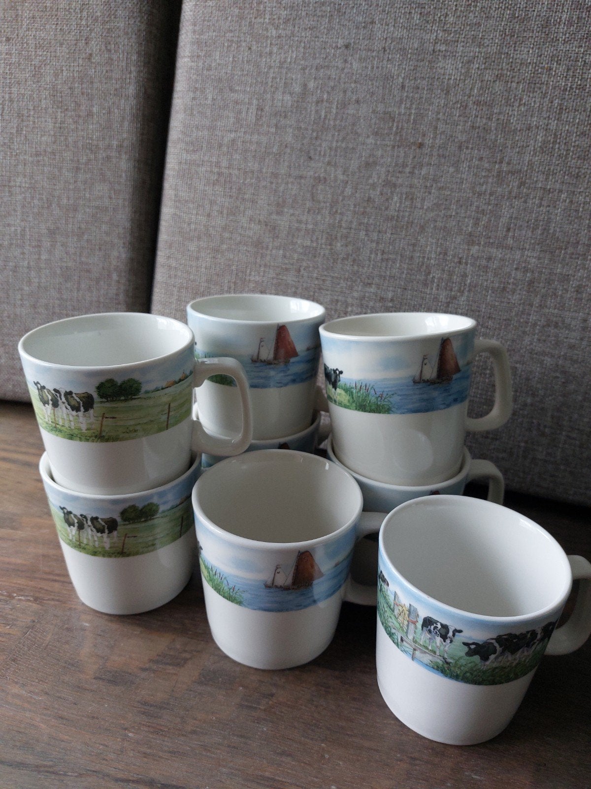 Wiebe van der Zee- koffie kopjes, Ophalen, Zo goed als nieuw, Overige stijlen, Kop(pen) en/of Schotel(s)